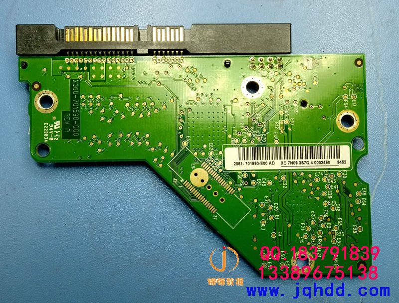 西数 WD3200AAJS WD3200AAKS电源接错电路板烧坏磁头短路数据恢复案例-图片1
